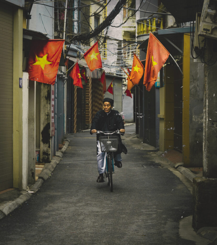 cycling in long bien