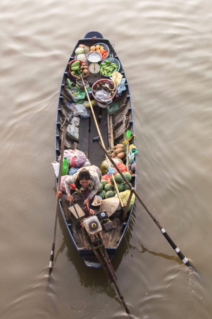 floating market in can tho
