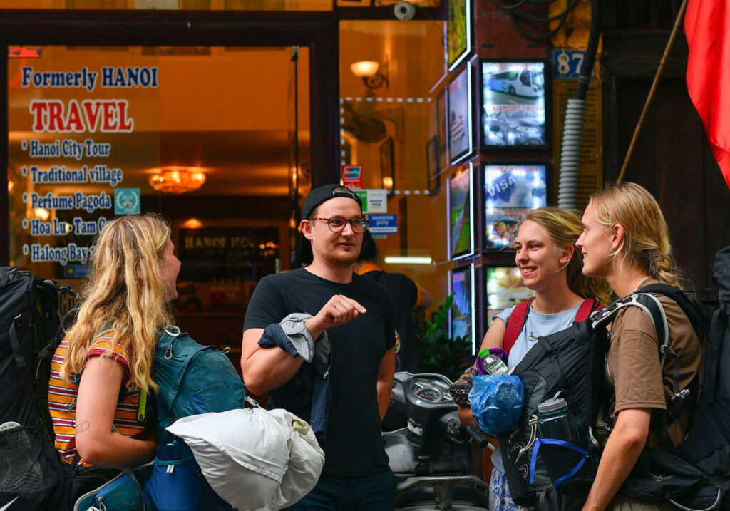 foreign tourist in vietnam