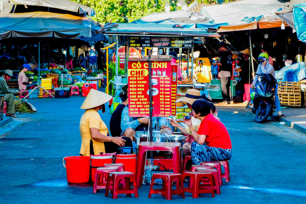 street food in market