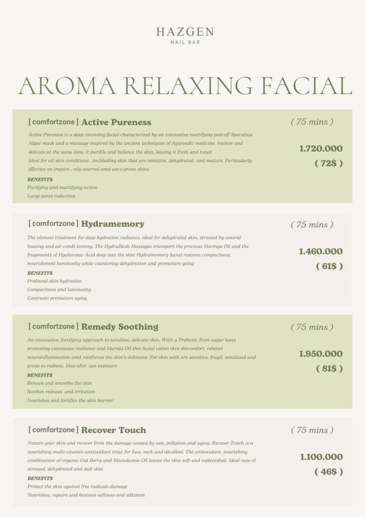 Hazgen Nail Bar 5 hazgen nail bar menu