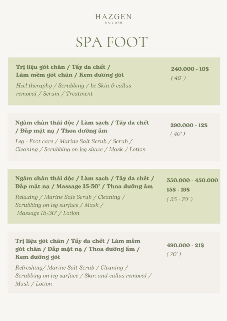 Hazgen Nail Bar 11 hazgen nail bar menu
