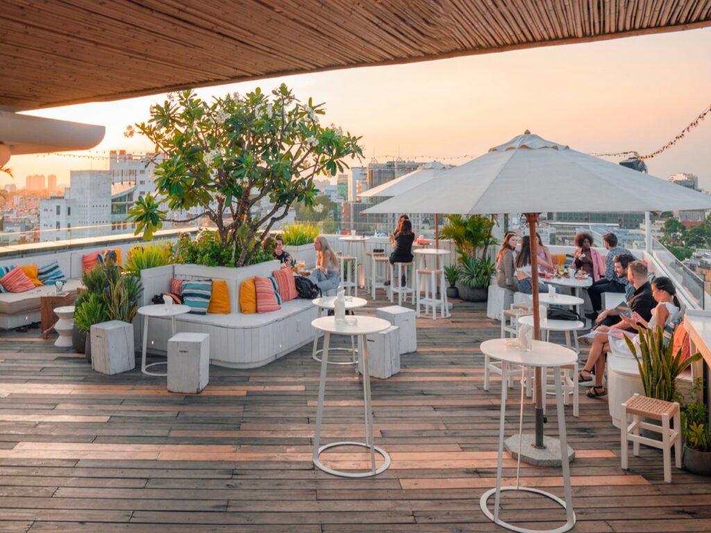 12 Spectacular Rooftop Bars in Saigon 17 banana mama rooftop bar