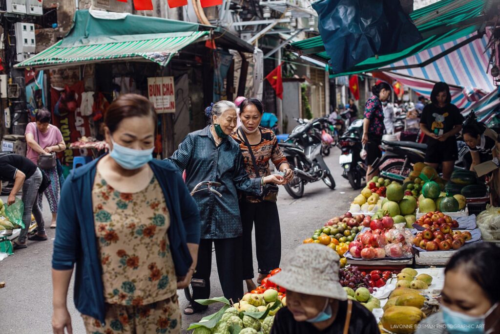 Where To Stay In Hanoi | Your One-stop Neighborhood Guide 10 A wet market in Hanoi Old Quarter. Photo by VIA Ambassador Lavonne Bosman - Where To Stay In Hanoi | Your One-stop Neighborhood Guide