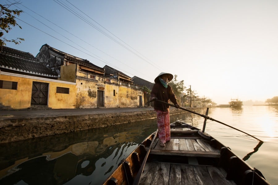 Central Vietnam Guide: 7 Must-Visit Destinations Await! 12 Rowing Boat Hoi An Ancient Town Vietnam Photo by VIA Ambassador Etienne Bossot - Central Vietnam Guide: 7 Must-Visit Destinations Await!