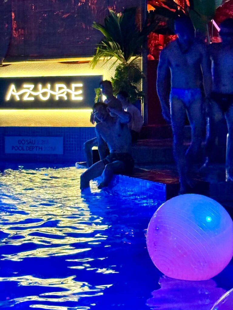 gay bar in saigon - azure pool and bar