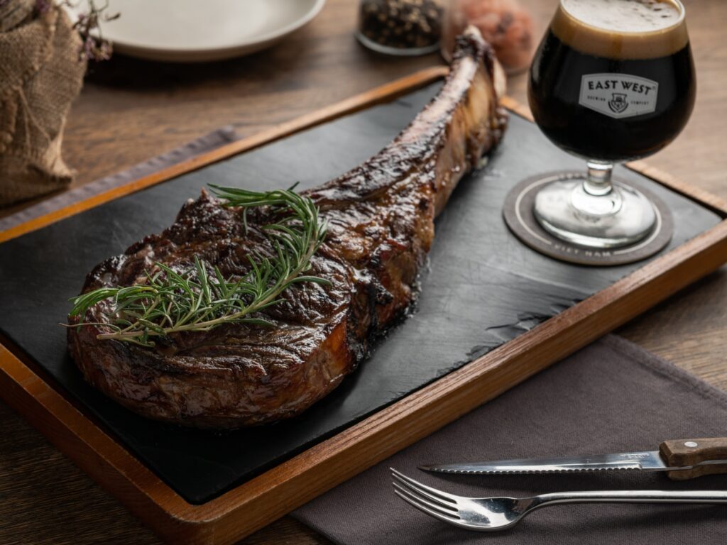 East Meets West - and It Tastes Like Beer 6 Tomahawk Steak 01 - East Meets West - and It Tastes Like Beer