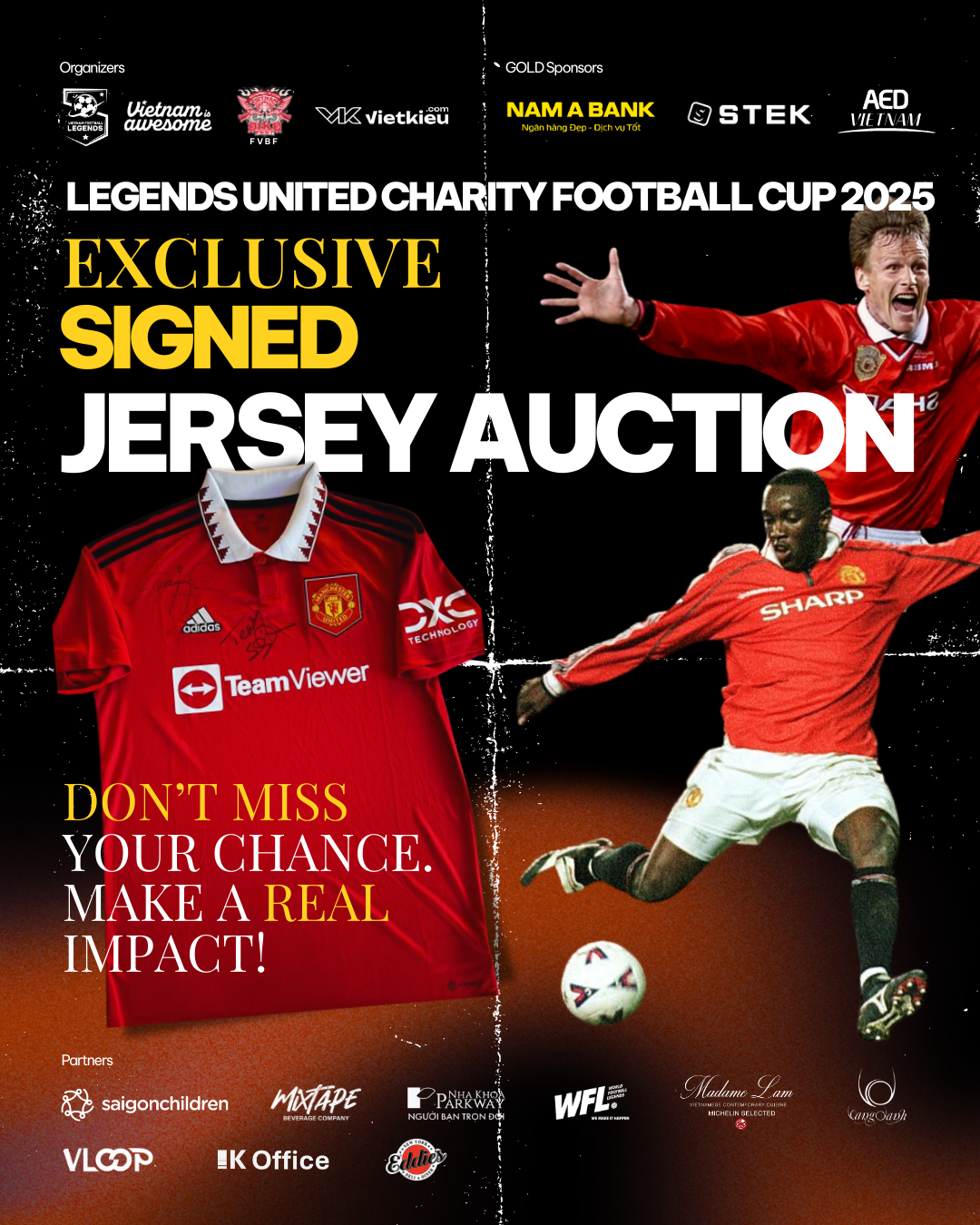 Auction Poster - Legends United: Charity Football Cup 2025 – Football, Community & Charity in Action